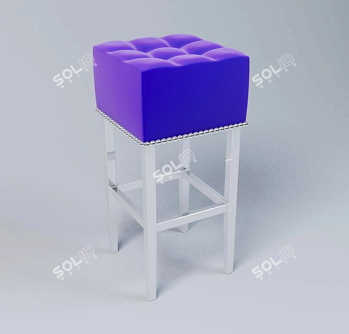 Title: CUBE Bar Stool 3D model image 1