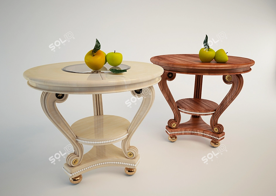 Compact Round Table - 60cm 3D model image 1