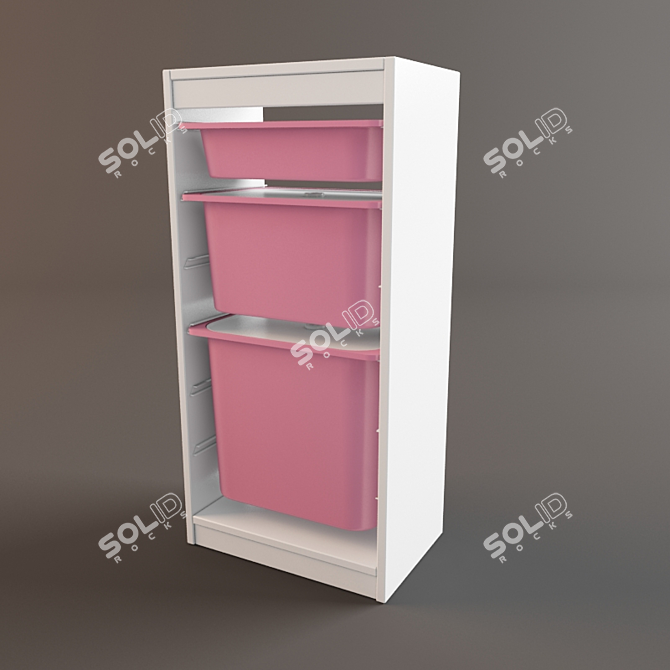 Transformable Toy Shelf by IKEA 3D model image 1