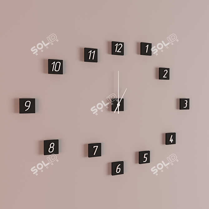 TimeKeeper Wall Clock 3D model image 1