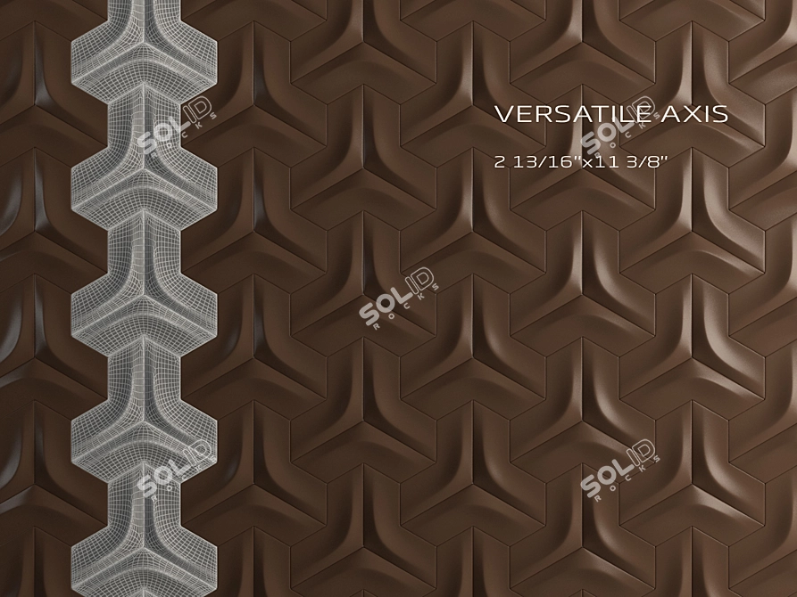 Dynamic Arc: Versatile Porcelain Tiles 3D model image 1