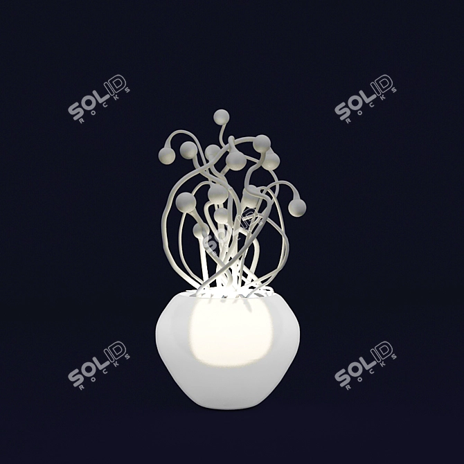 Glowing Seeds Pendant 3D model image 1