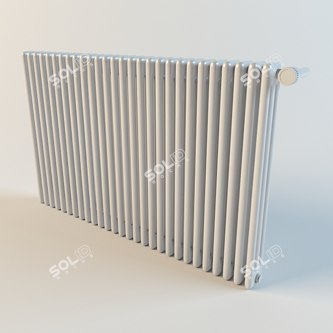 Sleek Window Radiator 3D model image 1