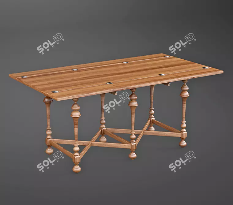 Elegant Console Table 3D model image 1