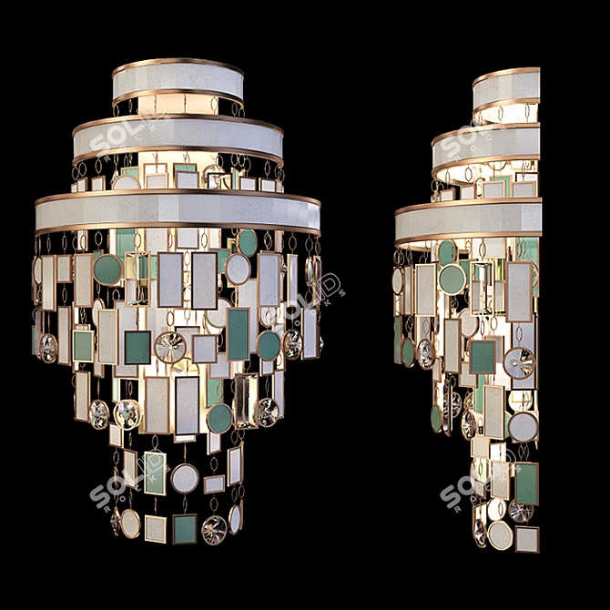 Dolcetti Chandelier & Sconce Set 3D model image 3