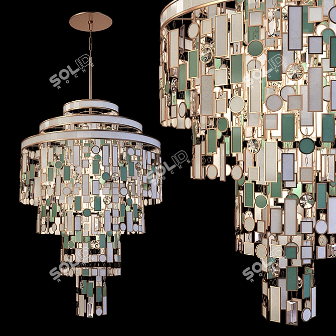 Dolcetti Chandelier: Elegant Lighting Fixture 3D model image 2