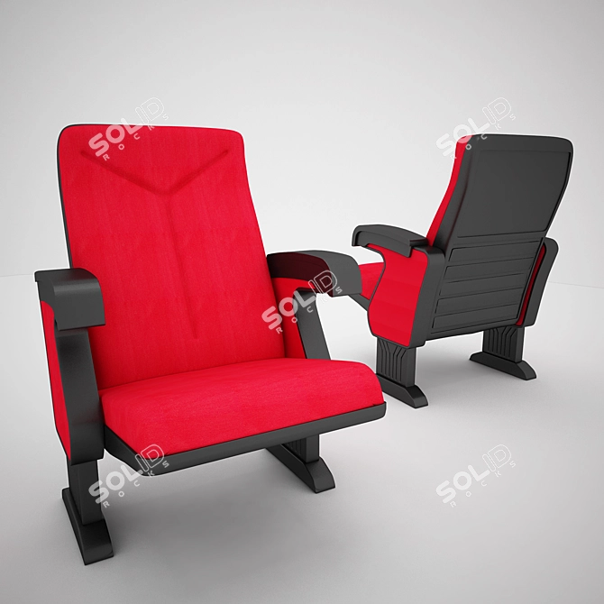 Title: Cinema Throne 3D model image 1