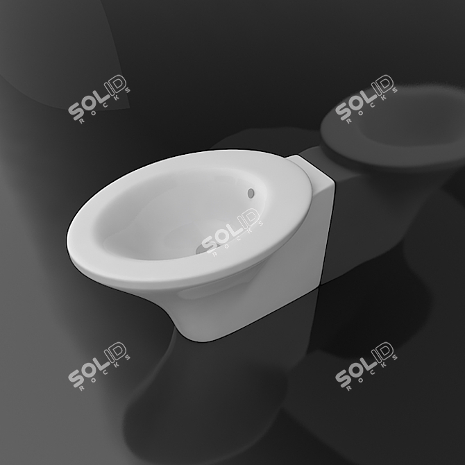 Hatria Sculture - Italian Elegance in a Bidet 3D model image 1