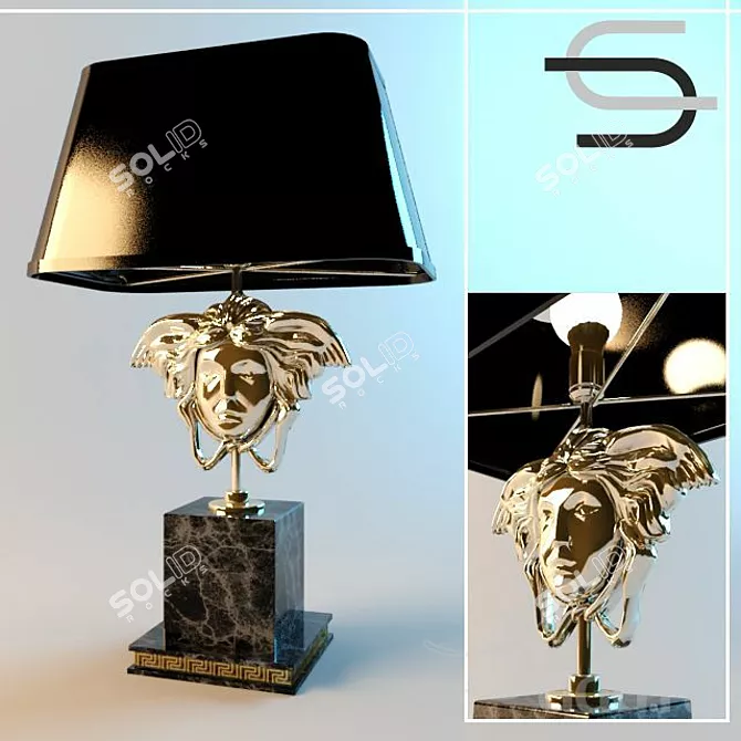 Luxury Versace Lamp 3D model image 1