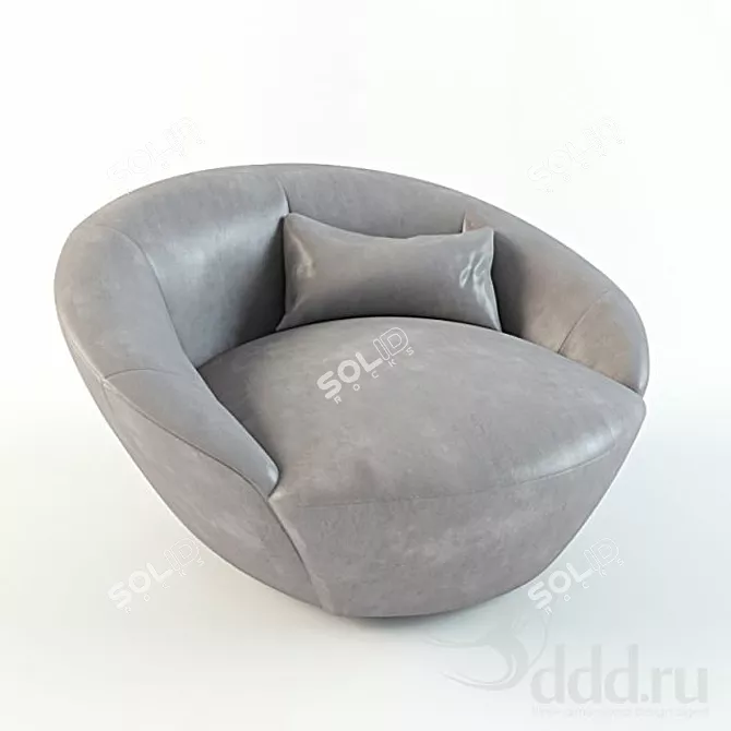 Luxury Fabric Chairs: Big Gil 3D model image 1