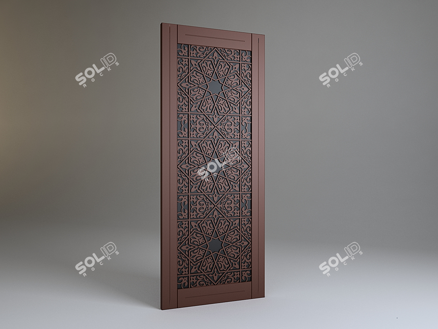 Eastern Style Decor Panel 3D model image 1