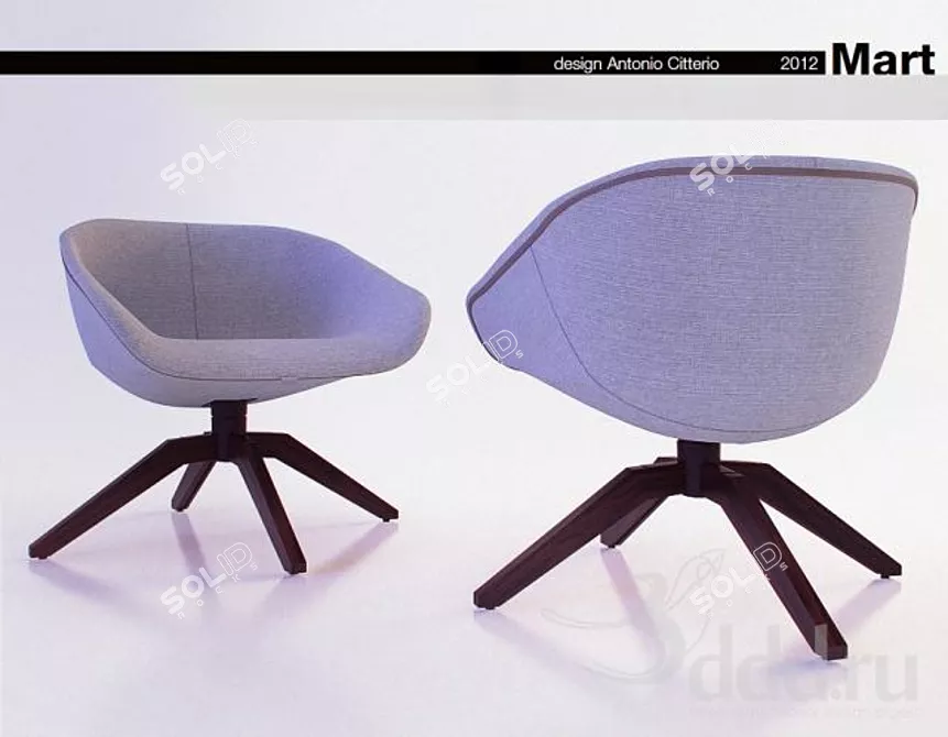 Sleek and Lightweight MART Chair | Perfect for Modern Interiors 3D model image 1