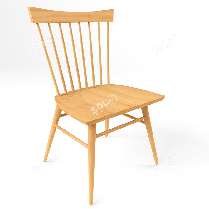 Modern and Elegant ROOM&BOARD Thatcher Chair 3D model image 1