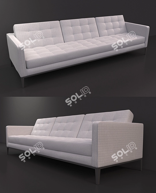 Italian Elegance in AC Lounge Sofa 3D model image 1