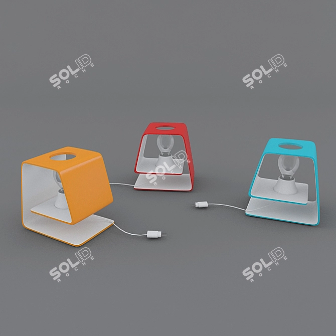 Elegant Table Top Lamp 3D model image 1