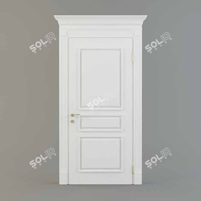 Olga Door: Exquisite Design, Crafted to Perfection 3D model image 1