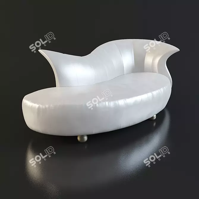 Sculpted Amphora Couch: Detailed 3D Model 3D model image 1