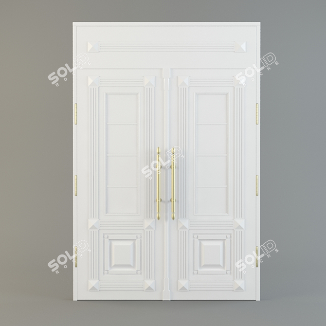 Junda Door: Crafted to Perfection 3D model image 1