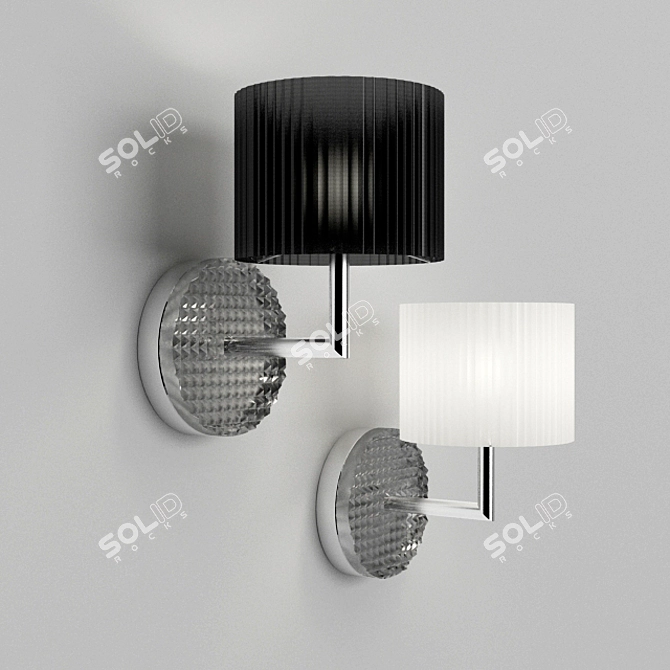 Elegant Wall Sconce 3D model image 1