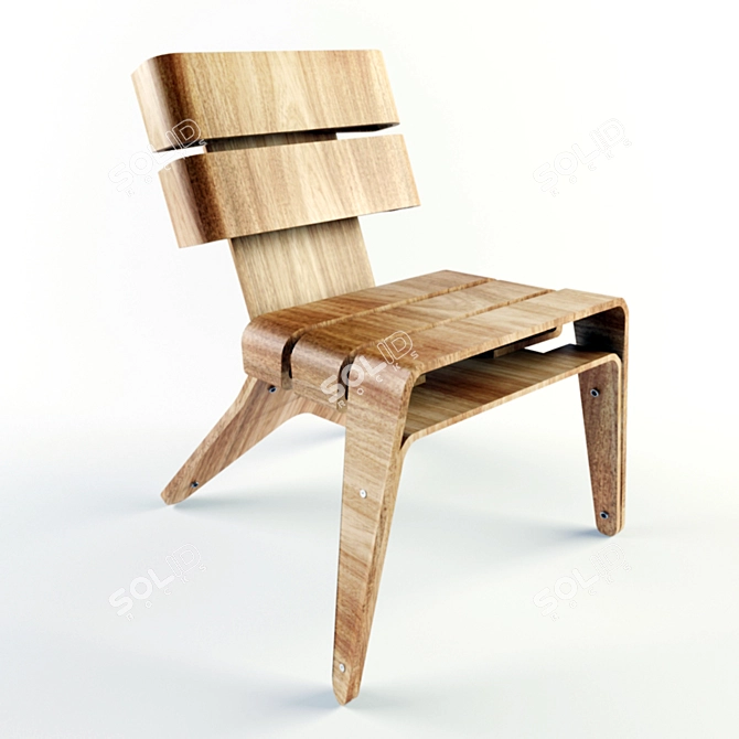 Aira Chair: Sleek Design from Oitenta 3D model image 1