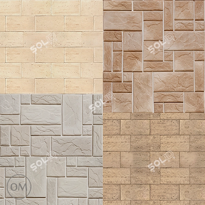 Majestic Stone Elegance 3D model image 1