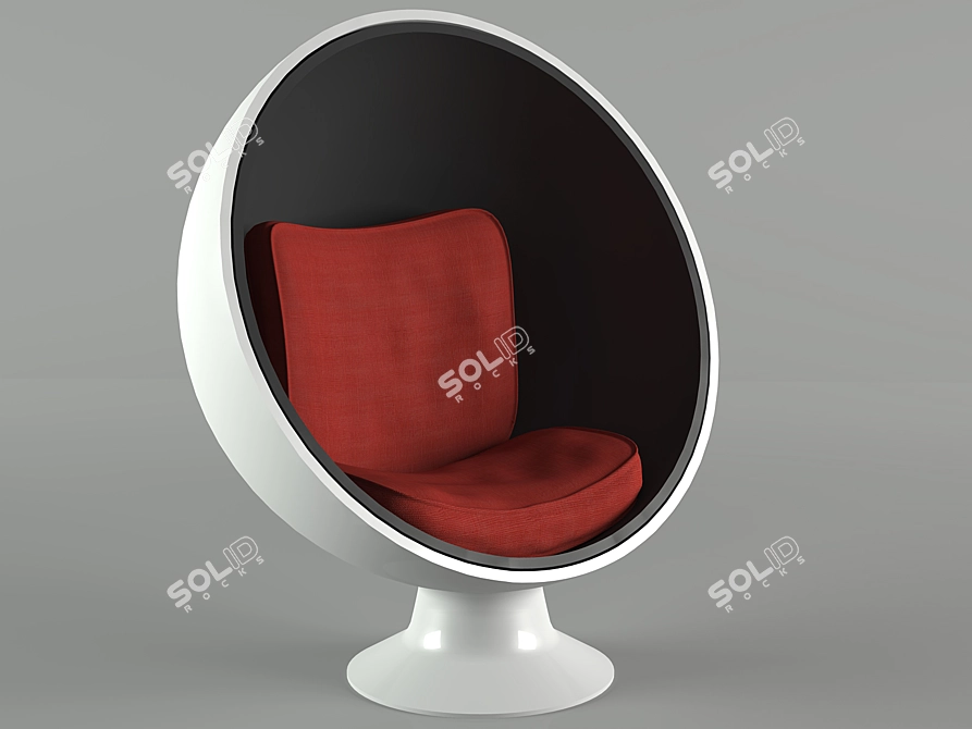 Cocoon Armchair | Soundproof and Comfortable 3D model image 1