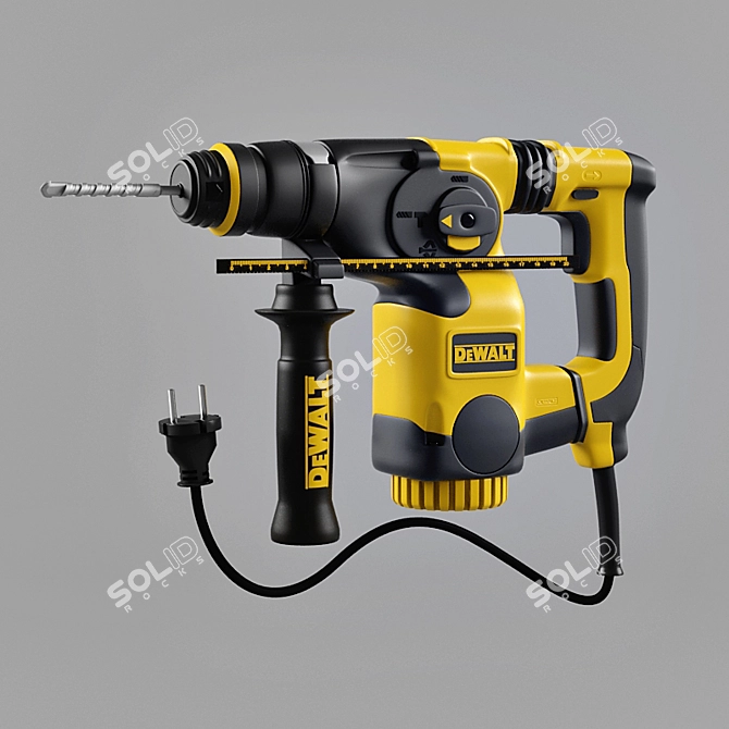 Powerful DeWALT Hammer Drill 3D model image 1