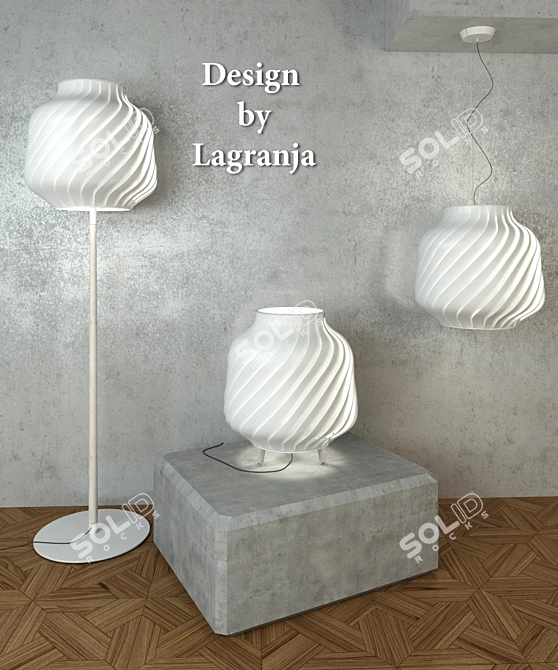  Ray Lamp: Sleek and Stylish Illumination 3D model image 1