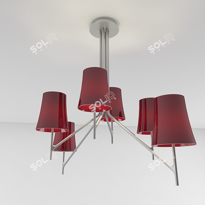 Foscarini Birdie Ceiling Chandelier 3D model image 1