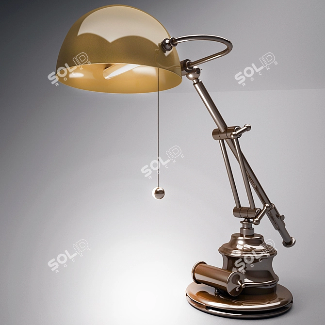 Elegant Italian Classic Table Lamp 3D model image 1