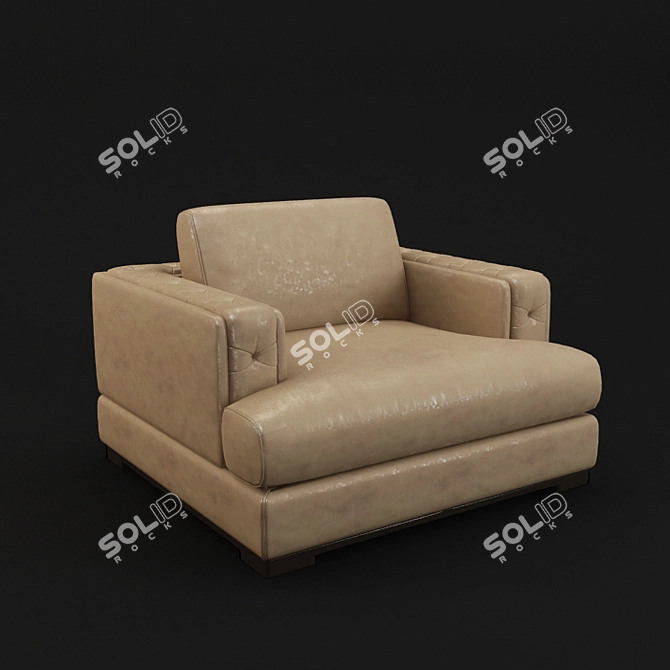 Luxury Comfort Chair 3D model image 1