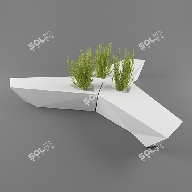 Vondome FAZ: Sleek & Stylish Bench 3D model image 1