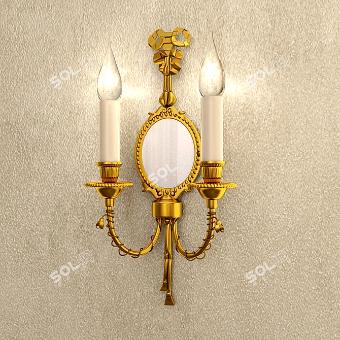 Classic Style Wall Sconce 3D model image 1