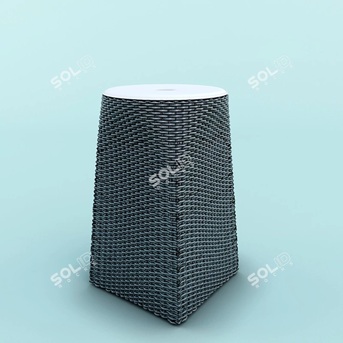 Koh-i-noor Eco-Leather Laundry Basket 3D model image 1