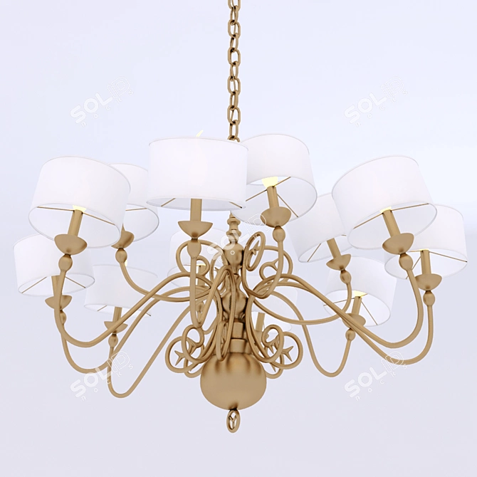 Elegant Amsterdam Melting Light 3D model image 1