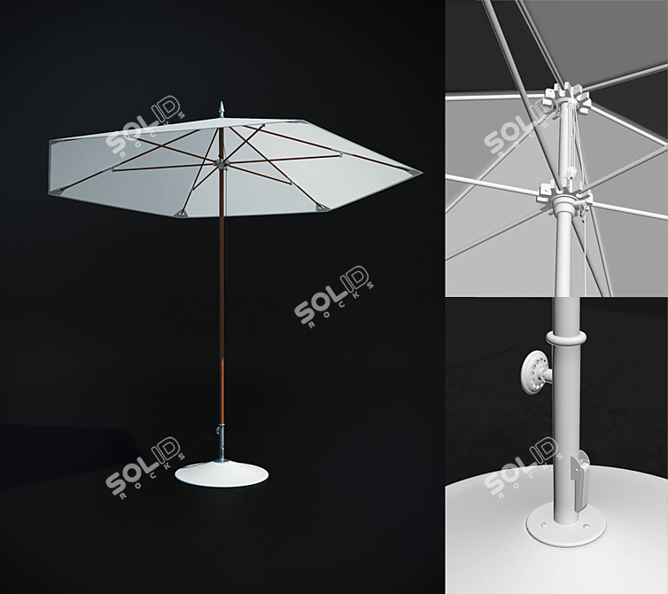 Sunshade: DEDON PARASOL Square 3D model image 1