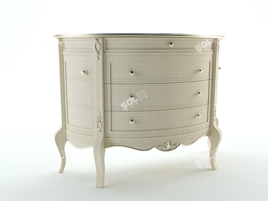 Giusti Portos Mezzaluna 2 - Elegant and Versatile Mezzaluna Table 3D model image 1