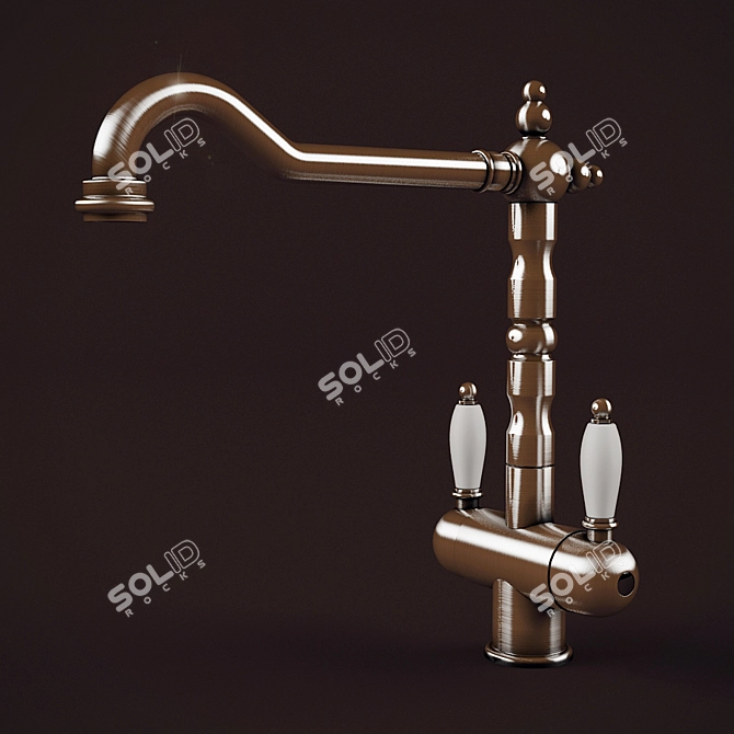 Antique Italian Faucet 3D model image 1