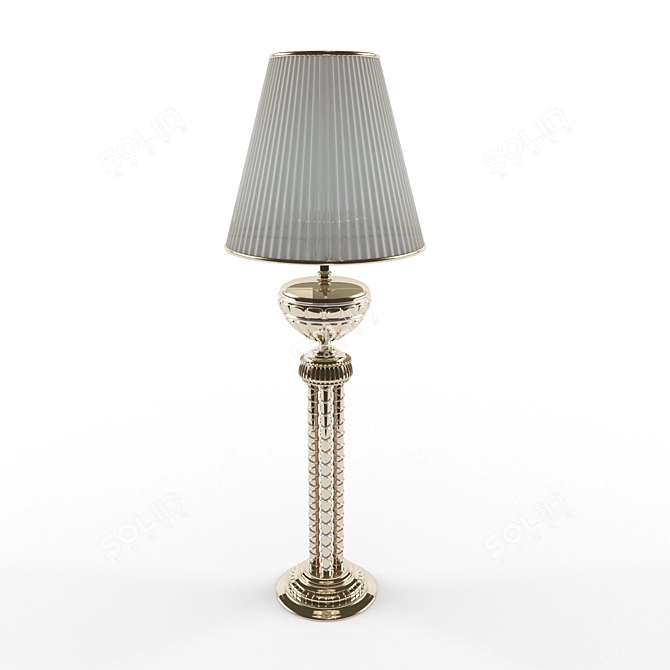 Golden Elegance Table Lamp 3D model image 1