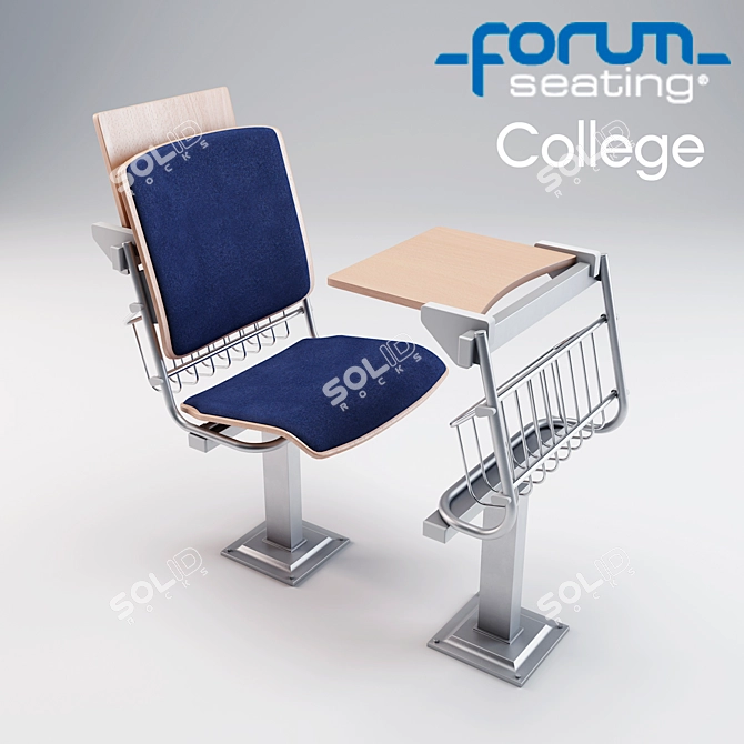 ForumSeating College: Premium Auditory Chair 3D model image 1