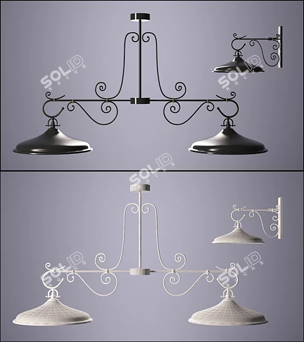 Luxurious Lighting for Refined Spaces 3D model image 1