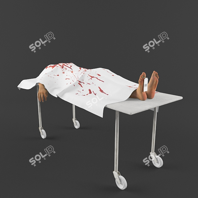 Lifelike Corpse Prop 3D model image 1