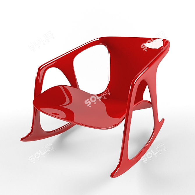 Rocking Chair 3D model image 1