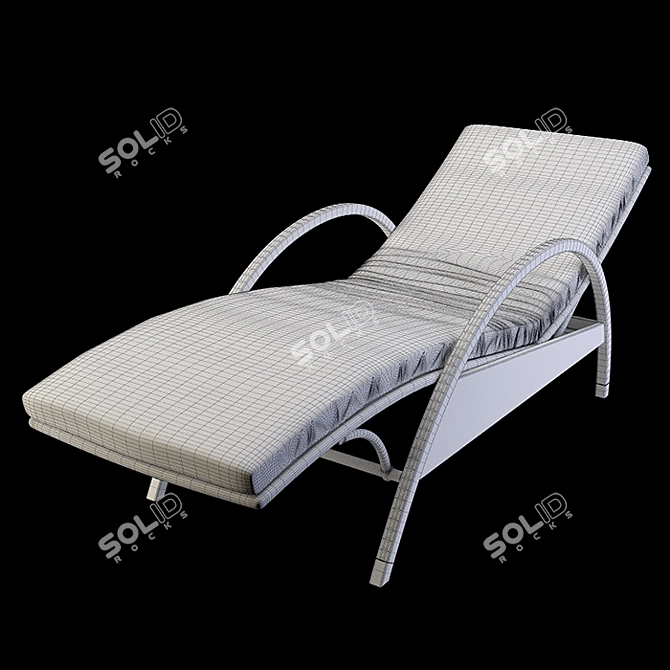 Smania Butterfly Lounge Chair: Elegant Comfort for Relaxation 3D model image 3