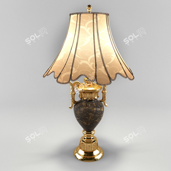 Elegant Desk Illuminator 3D model image 1