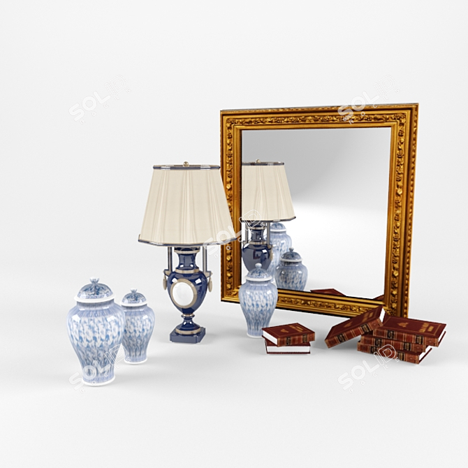 Creative Decor Set 3D model image 1