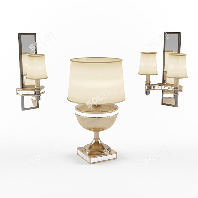 Elegant Illumination Set 3D model image 1