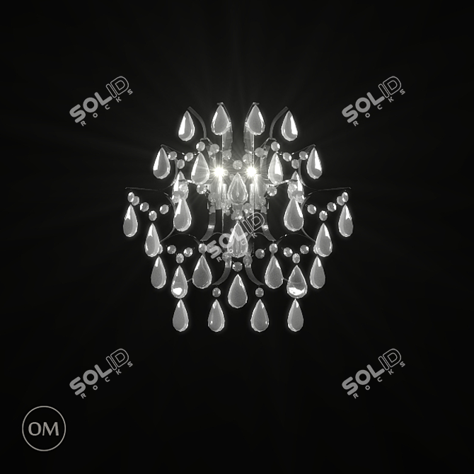 Crystal Chandelier: OR Illuminazione SRL 3D model image 1