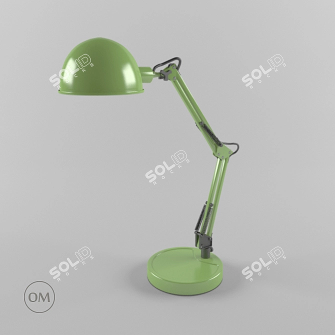  Green Desk Lamp 3D model image 1