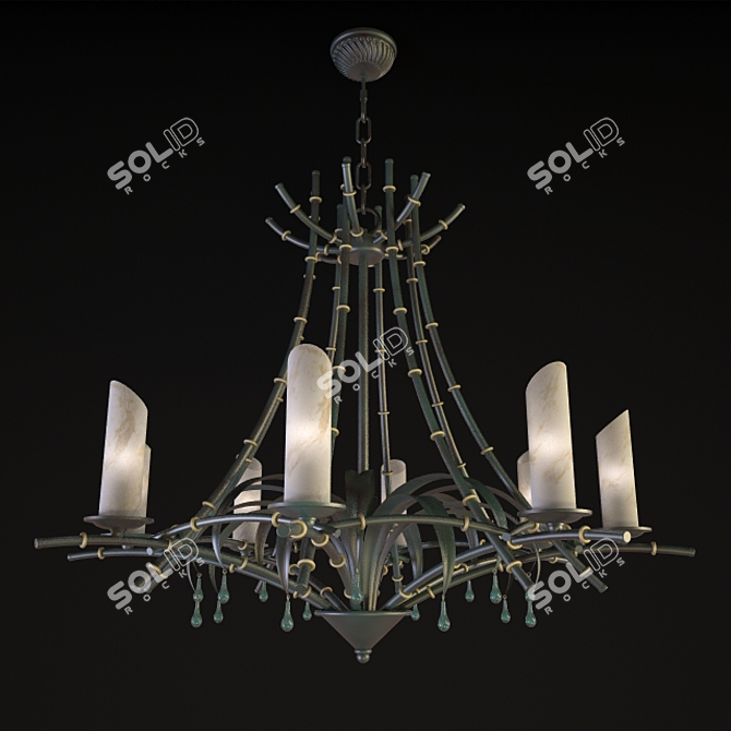 Elegant MM Lampadari Chandelier 3D model image 1